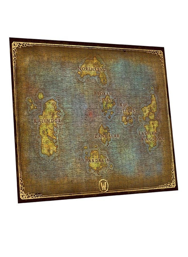 ABYstyle World of Warcraft Azeroth's Map Jigsaw Puzzle 1000 Pcs Featuring Azeroth Land Ideal Gift for Anime and Puzzle Enthusiasts Family-Friendly Activity - Image 2